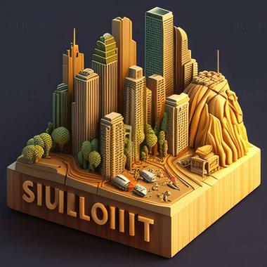 3D model SimCity BuildIt game (STL)